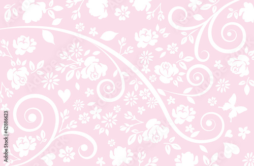 Ivy Background -pink-