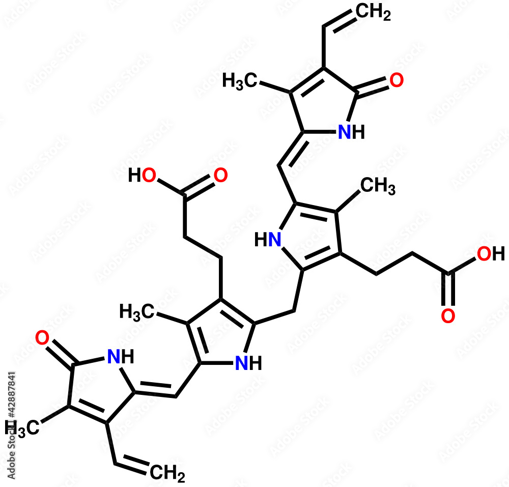 Bilirubin structural formula Bilirubin structural formula