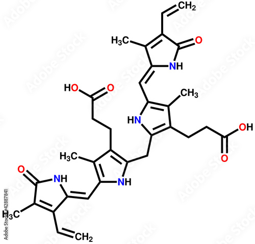 Bilirubin structural formula