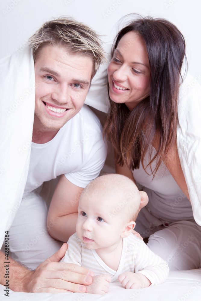 familie im bett familie im bett