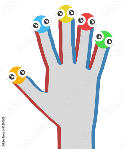 Hand carnival faces