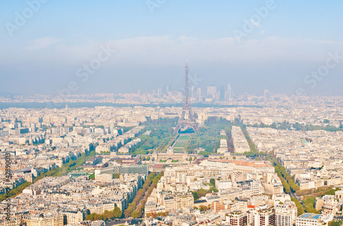 Paris aerial view from Montparnasse tower
