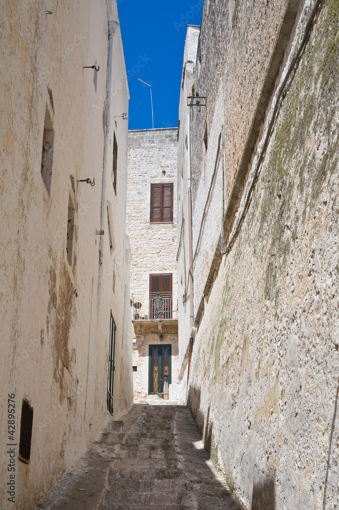 Alleyway. Ostuni. Puglia. Italy.