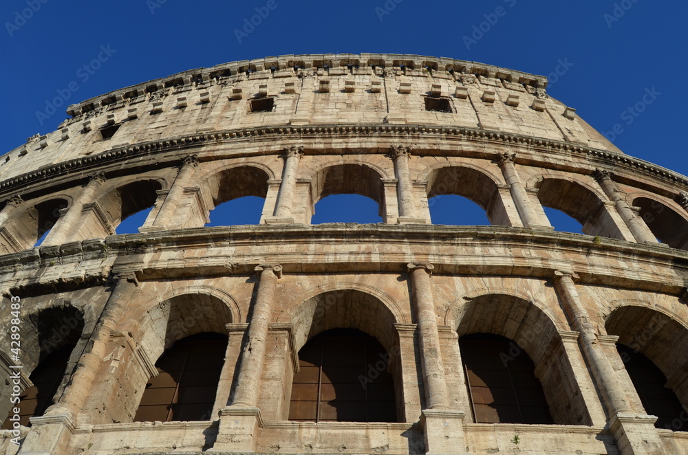 Obraz premium Vista del Coliseo. Roma