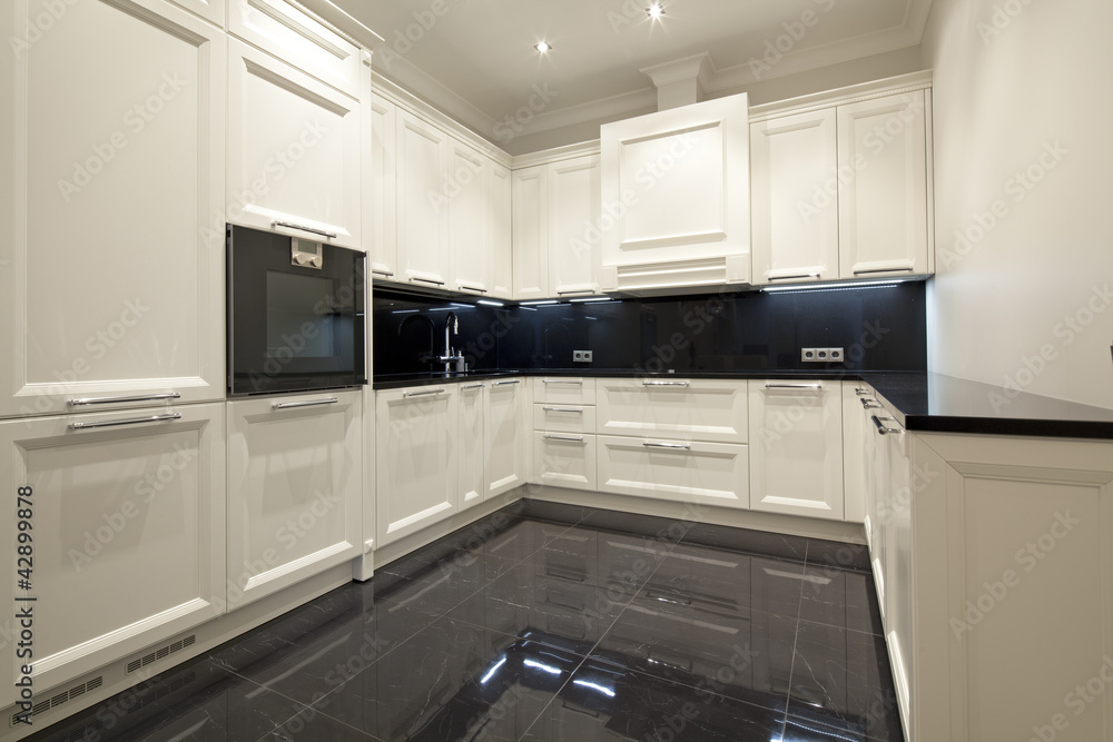 Fototapeta premium Interior of modern kitchen