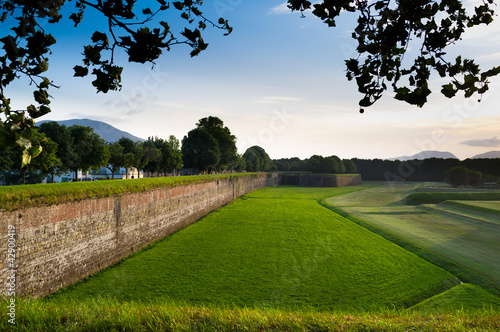 Scorcio delle Mura di Lucca photo