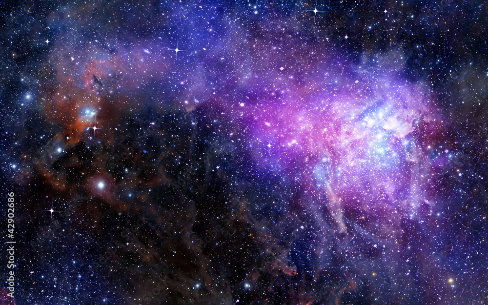 nebula gas cloud in deep outer space - obrazy, fototapety, plakaty 