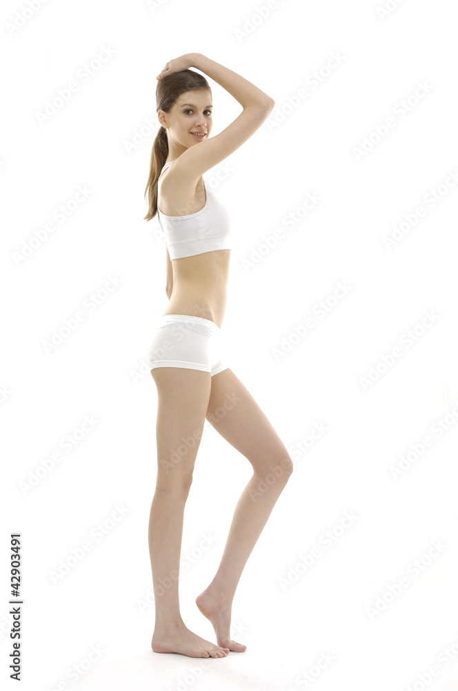 Beauty and perfect female body in underwear Beauty and perfect female body in underwear