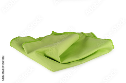 Microfiber duster isolated on white