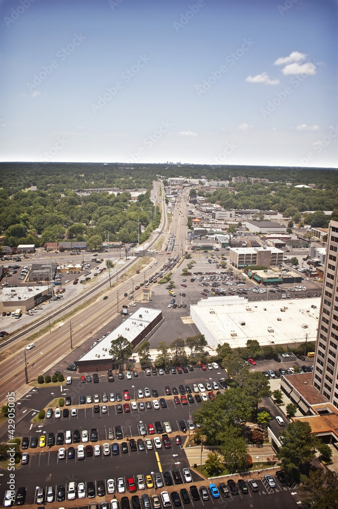 Fototapeta premium Memphis Aerial