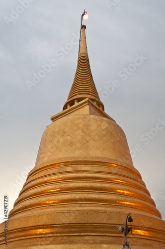 Pagoda in Phra Kaew Temple, Bangkok Thailand, Public art.