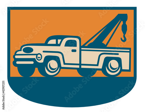 Vintage Tow Wrecker Pick-up Truck