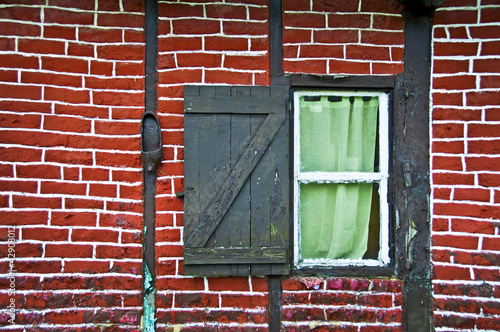 Fenêtre d'une maison flamande photo