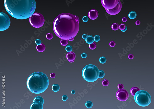 Abstract Spheres Background