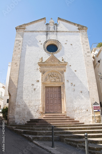 Bilde på lerret Church of Spirito Santo. Ostuni. Puglia. Italy.