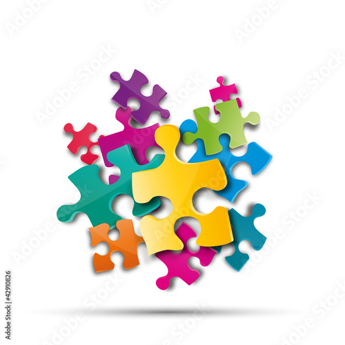 vecteur pièces de puzzle