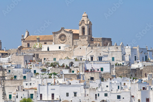 Panoramic view of Ostuni. Puglia. Italy.