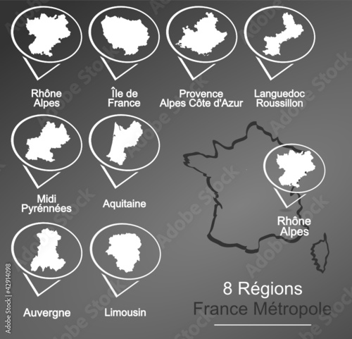 régions de france signet blanc 1