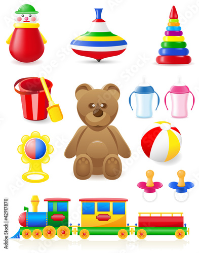 icon of toys and accessories for babies and children