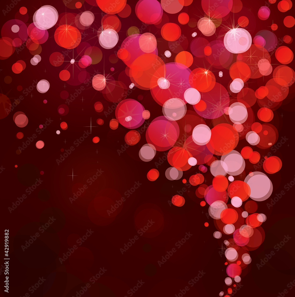 Vector of red lights background