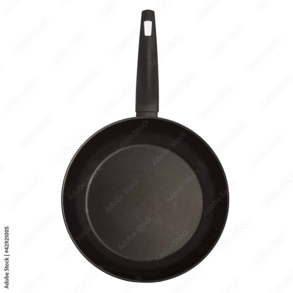 Pan with handle on white background, isolated Pan with handle on white background, isolated
