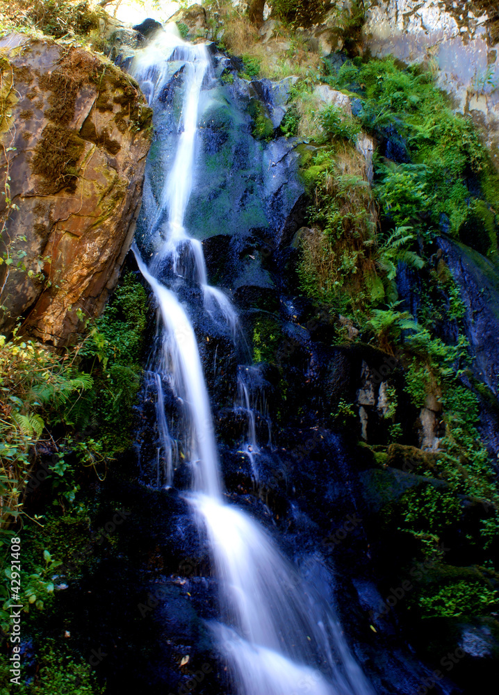 Waterfall in Acor mountain, Arganil, Portugal Waterfall in Acor mountain, Arganil, Portugal