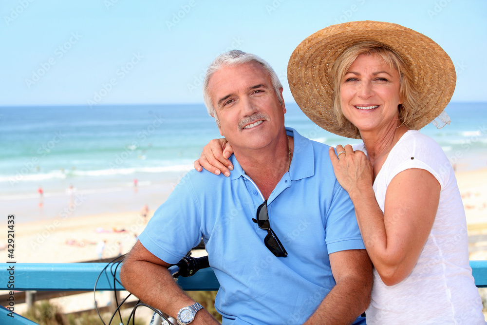 Senior couple at the beach Senior couple at the beach