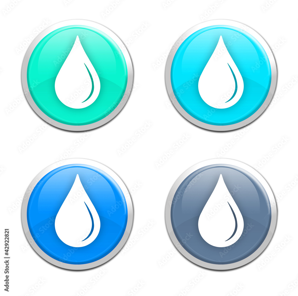 Water drop / droplet icons Water drop / droplet icons