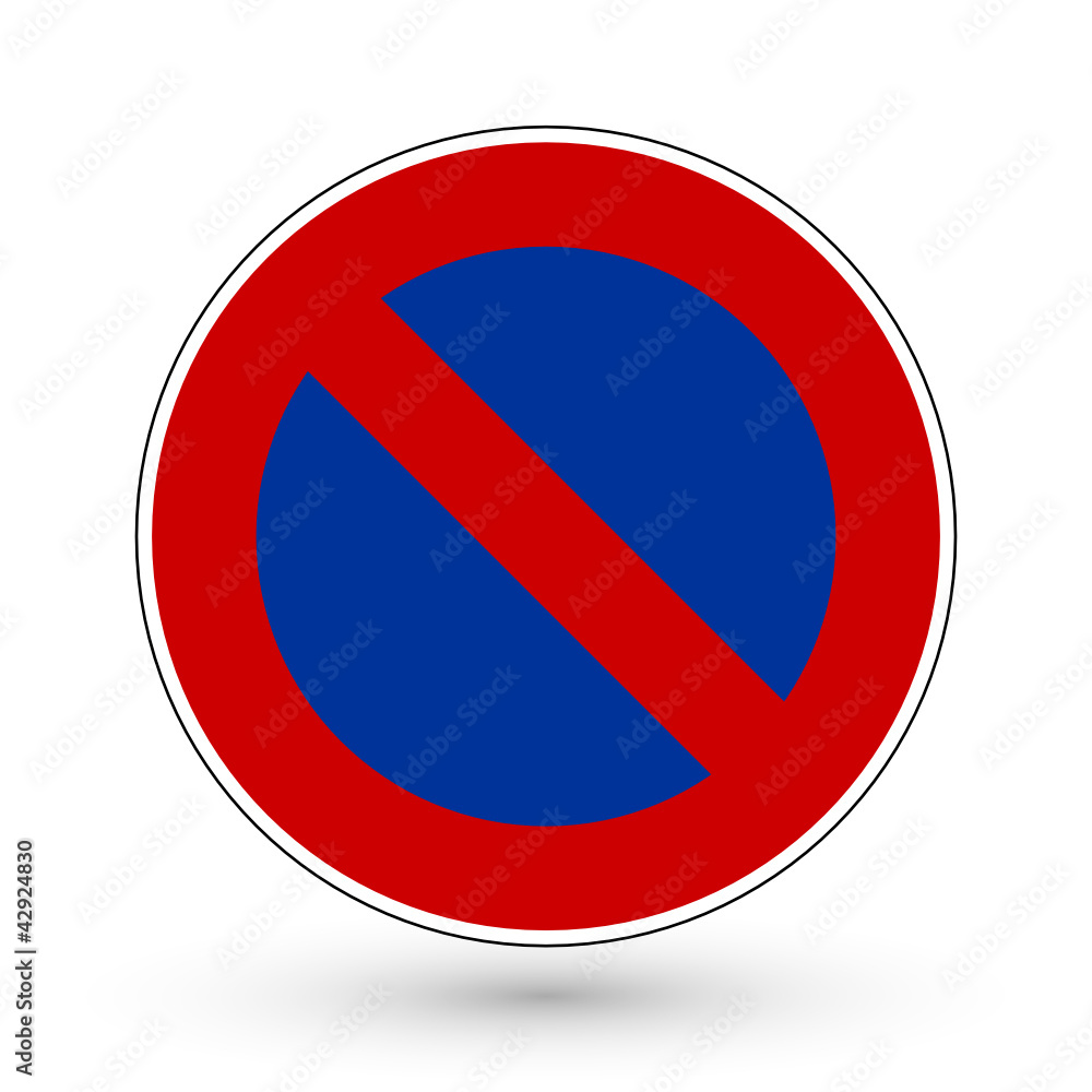 Verkehrszeichen - Eingeschränktes Halteverbot Verkehrszeichen - Eingeschränktes Halteverbot