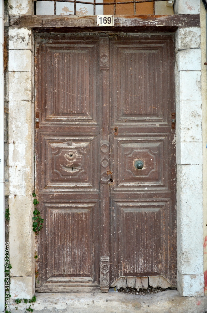 Brown Cretan door