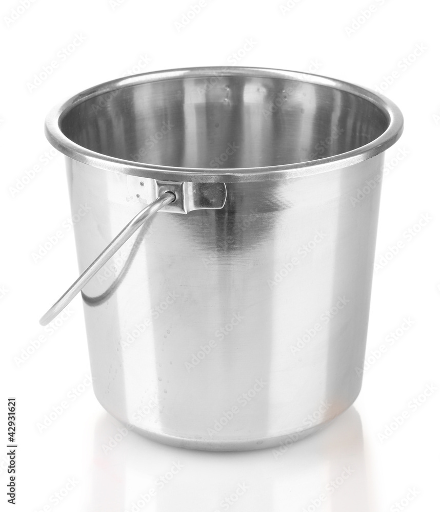 empty bucket for champagne bottle isolated on a white empty bucket for champagne bottle isolated on a white