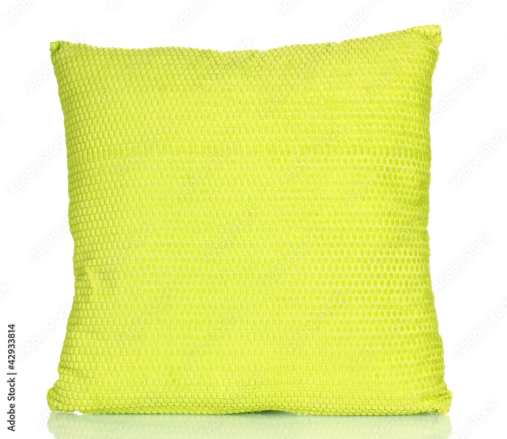 Bright color pillow isolated on white Bright color pillow isolated on white