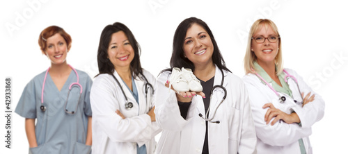 Hispanic Female Doctor or N...
