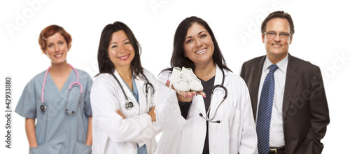 Hispanic Female Doctor or N...
