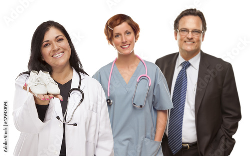 Hispanic Female Doctor or N...