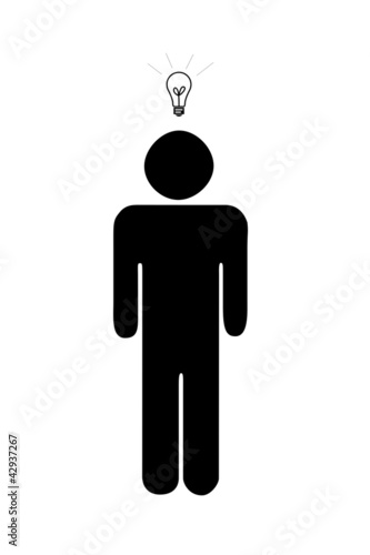 Licht aufgehen schwarz