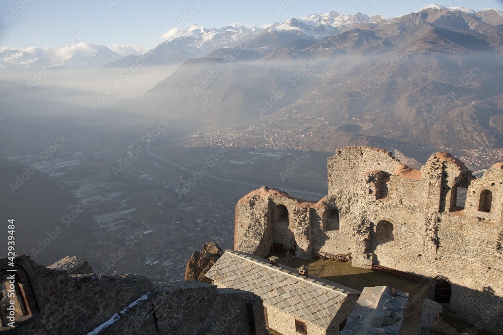 Fototapeta premium Sacra di San Michele, Val di Susa-Piemonte