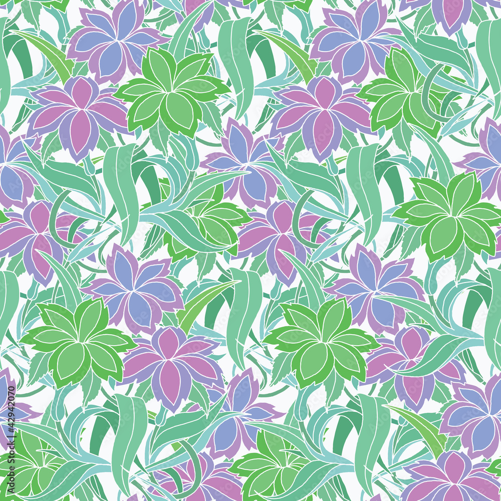 Seamless pattern with flowers Seamless pattern with flowers