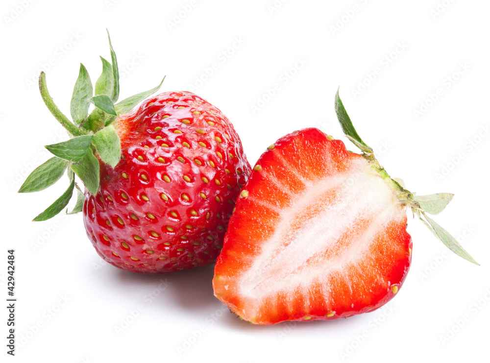 Strawberries isolated on white Strawberries isolated on white