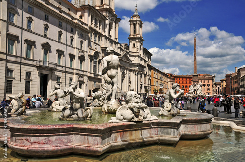 Roma, Piazza Navona e fontana del Moro