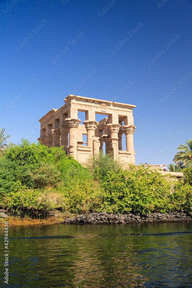 Kiosk of Trajan, seen at Philae Temple by the Nile Kiosk of Trajan, seen at Philae Temple by the Nile