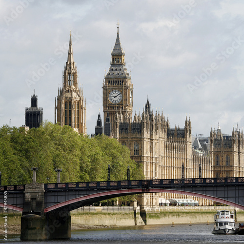 London skyline  Westminster Palace  Big Ben and Central Tower