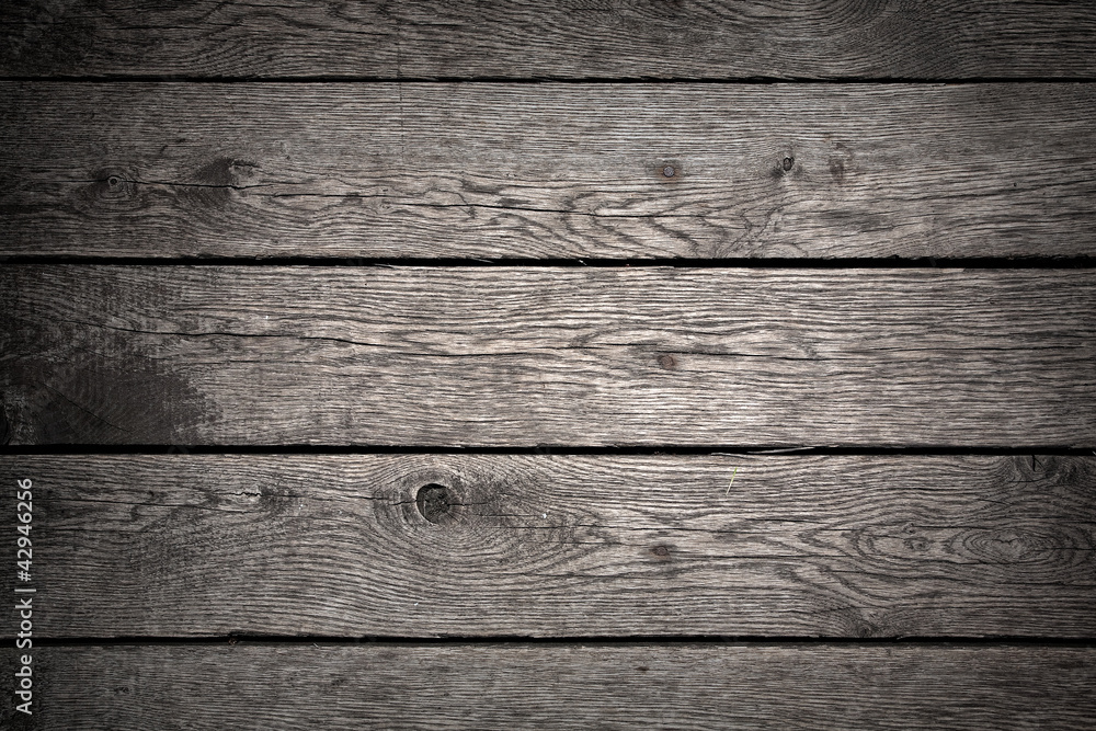 Naklejka premium Old dark wood background