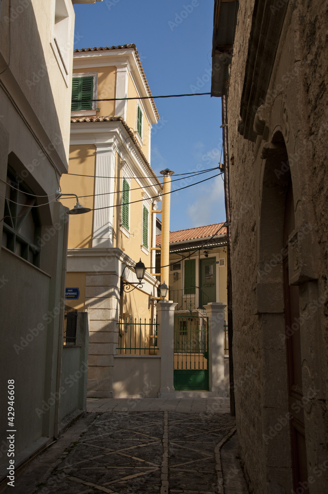 Lefkada town street