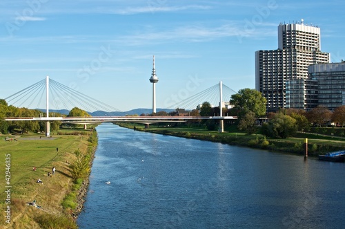 Neckar-Panorama Mannheim photo