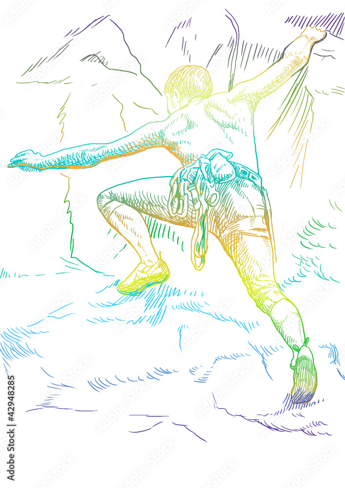 Fototapeta premium climber