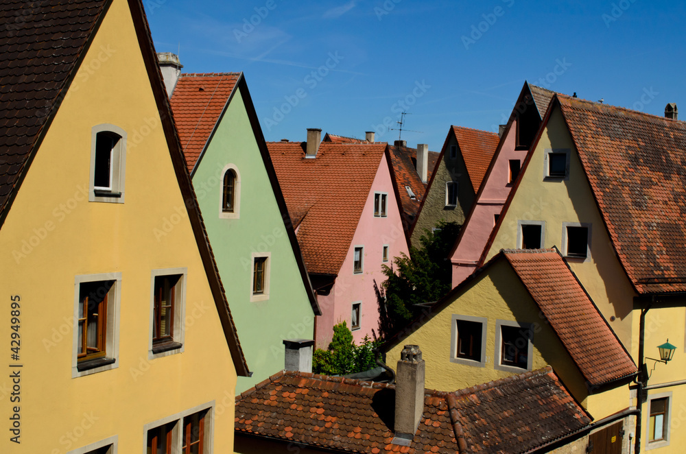 colorful house in Rothenburg ob der Tauber