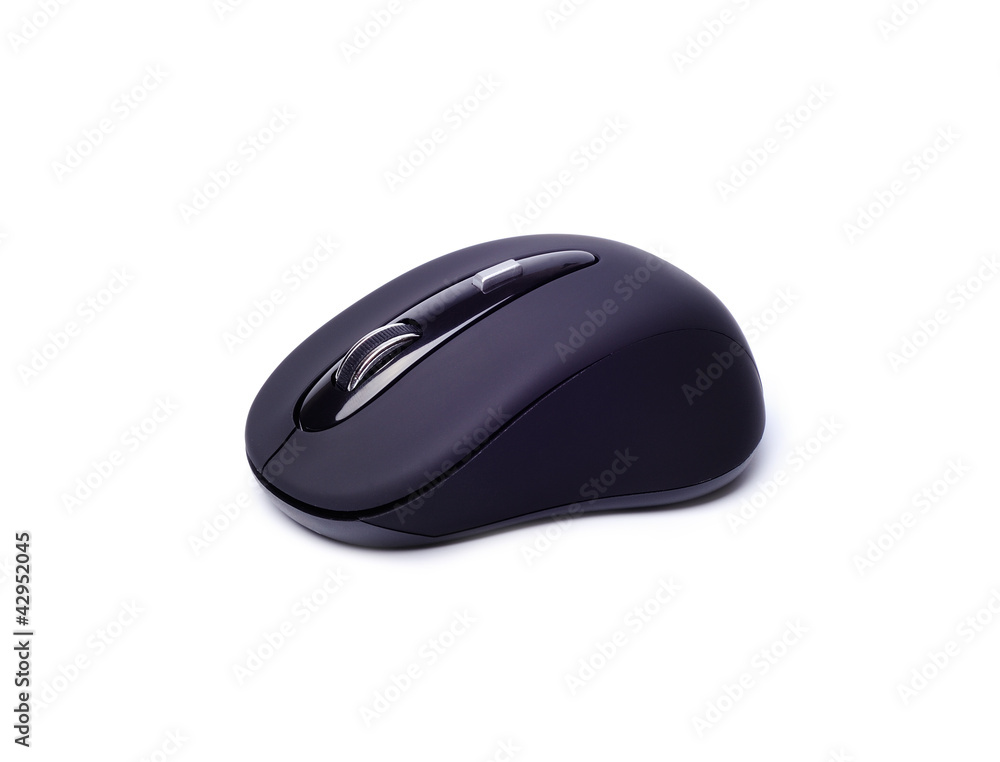 Wireless computer mouse isolated on a white background Wireless computer mouse isolated on a white background
