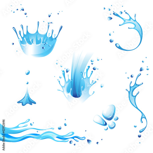 water splashes