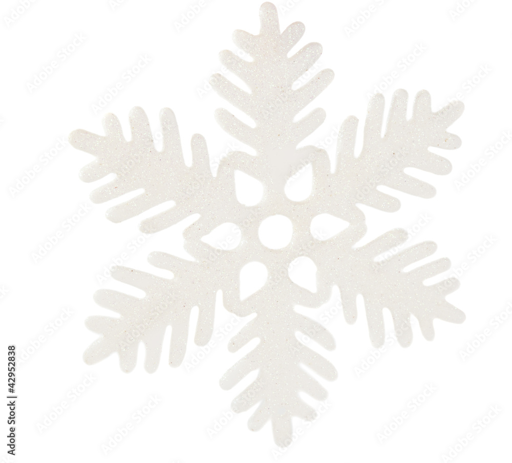 white snowflake isolated white snowflake isolated